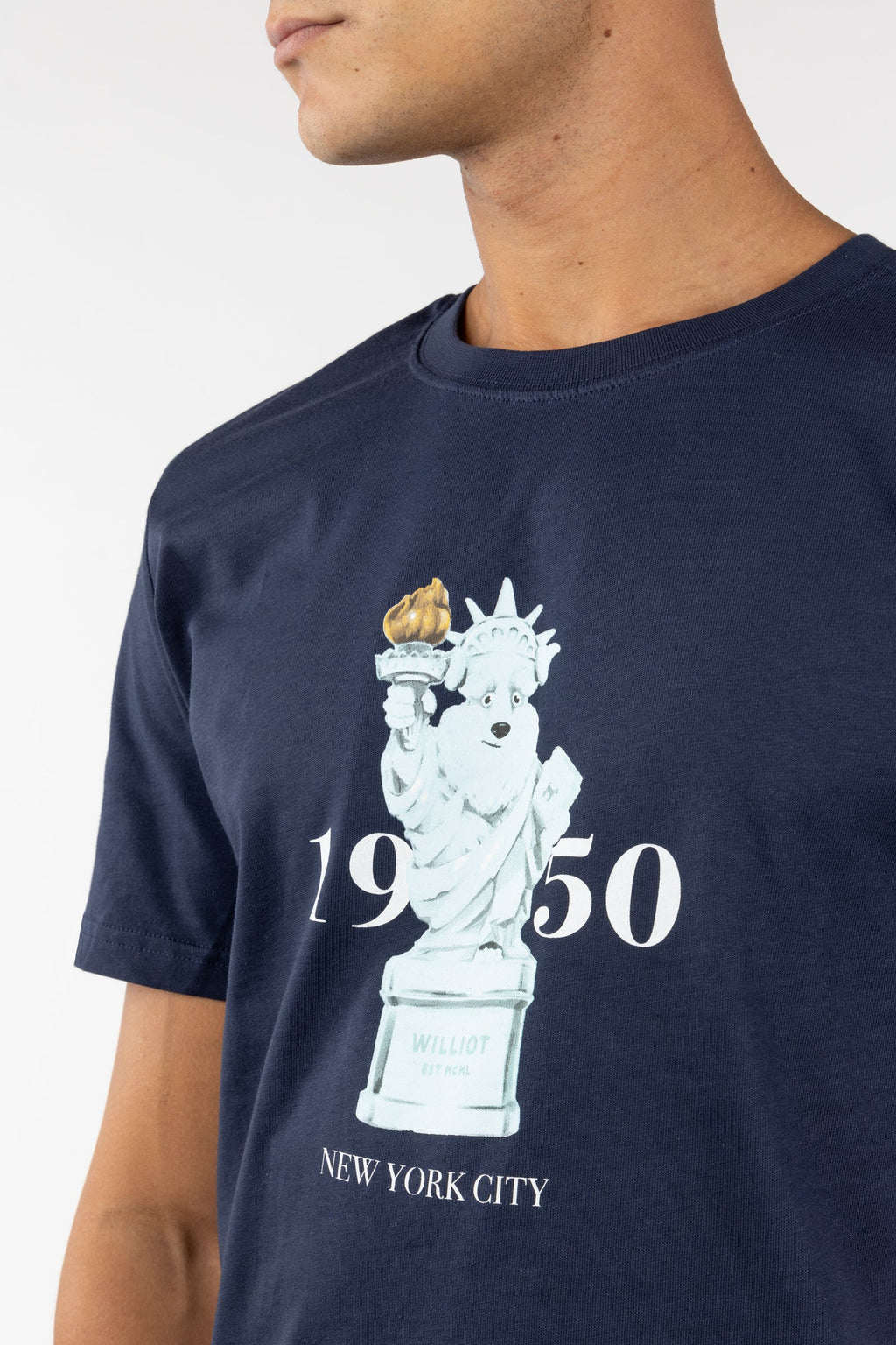 Camiseta corta con estampado williot