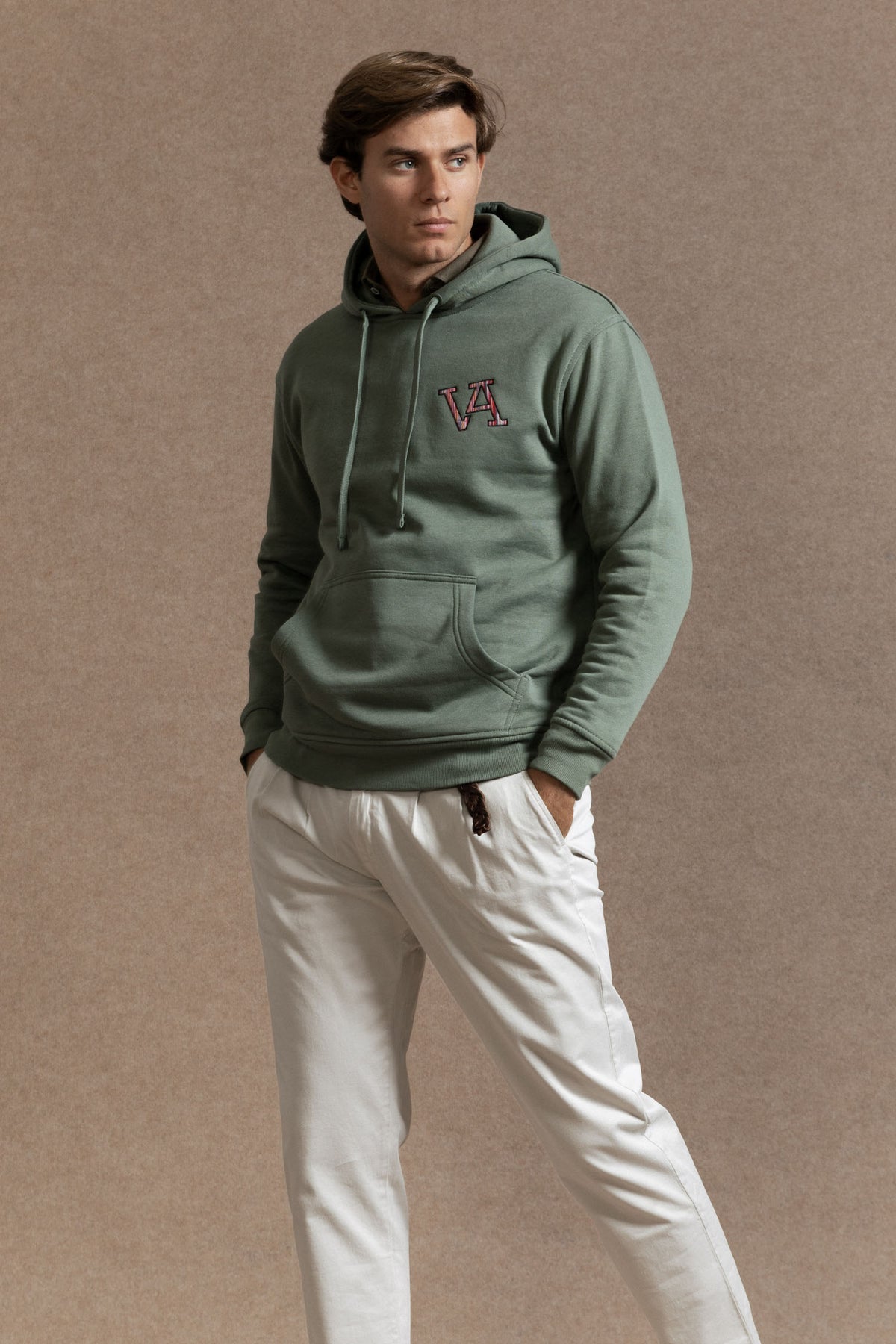 Sudadera la vaquera verde Hoja