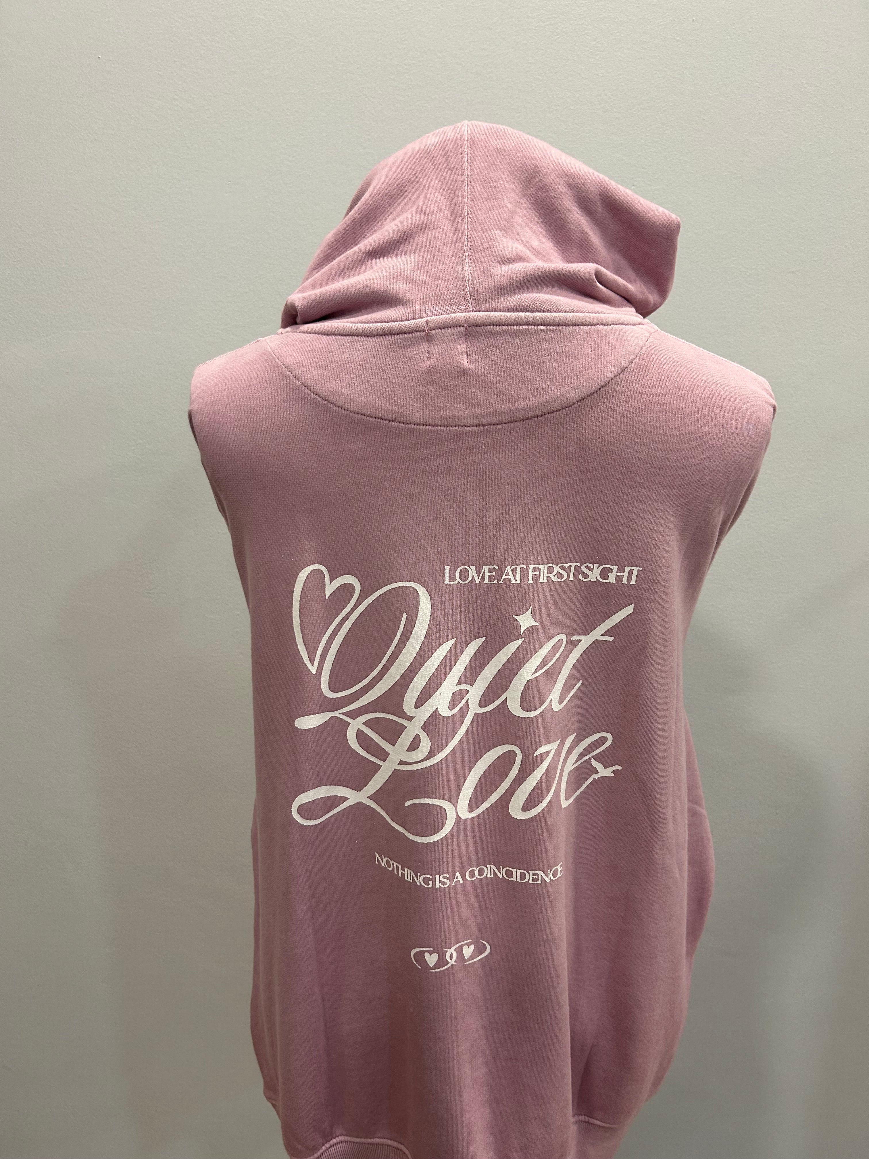 Sudadera Quiet Love Rosa
