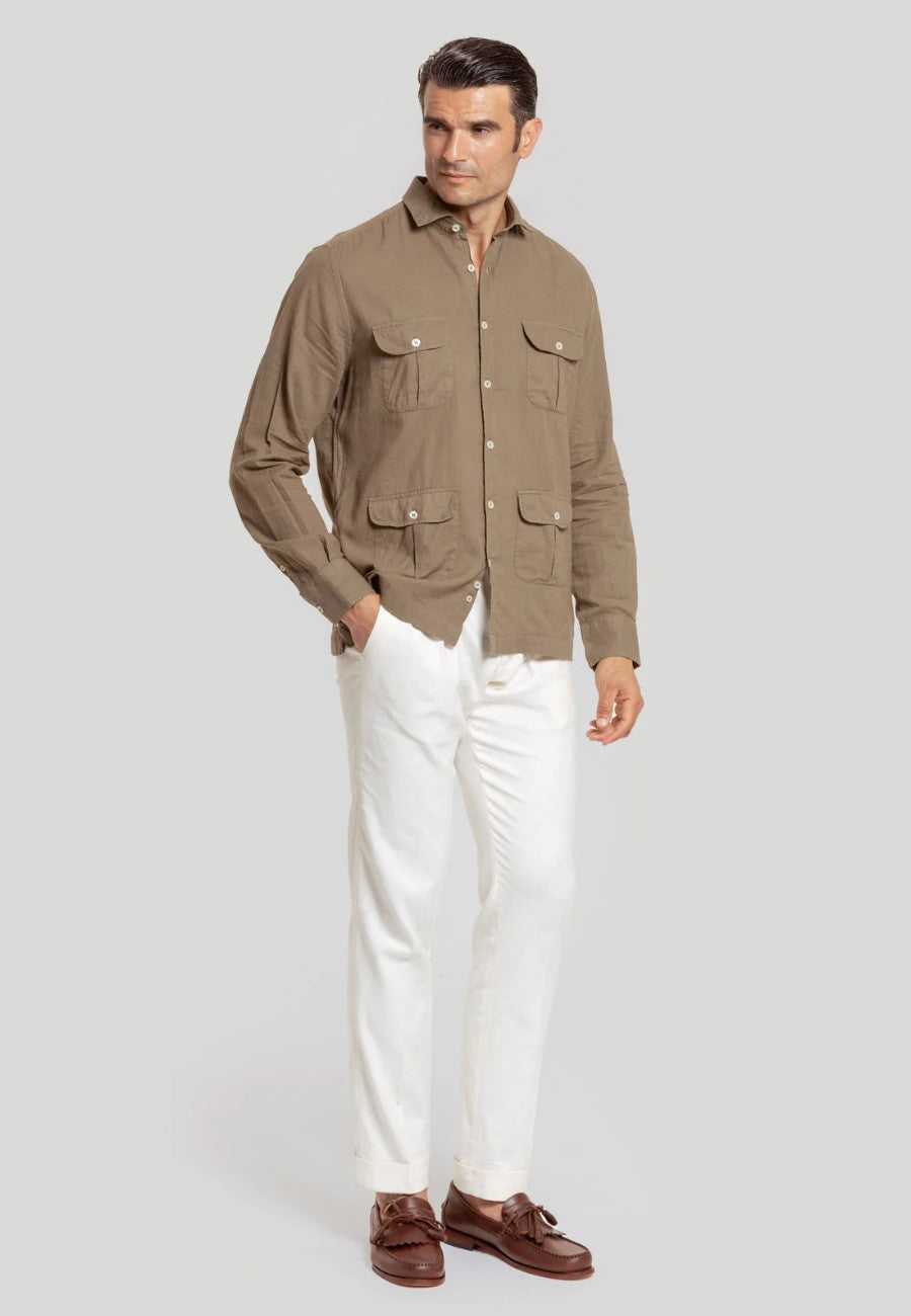 Camisa Guayabera kaki